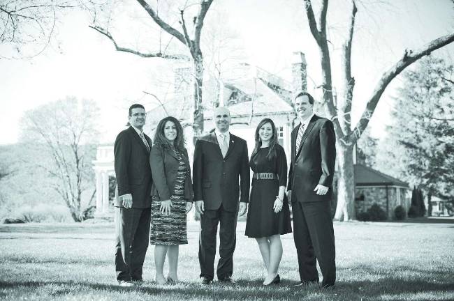 From left, Executive Vice President and Chief Retail Officer of Sussex Bank Vito Giannola, Vice President Marketing and Public Relations Director of Sussex Bank Sarah Roskowsky, President and Chief Executive Officer of Sussex Bank Anthony Labozzetta, Executive Director of Birth Haven Tina Figurelli, Birth Haven Chairman John Ursin, Esq.