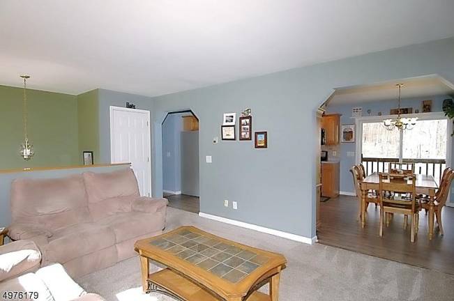 Family room and kitchen