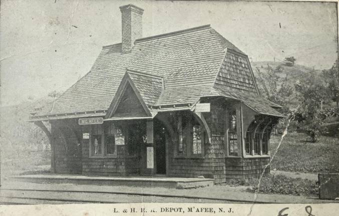The old McAfee train depot is a ‘twin’ of Vernon’s historic 1880 Lehigh &amp; Hudson River Railroad depot. (Photo provided by Ron Dupont)