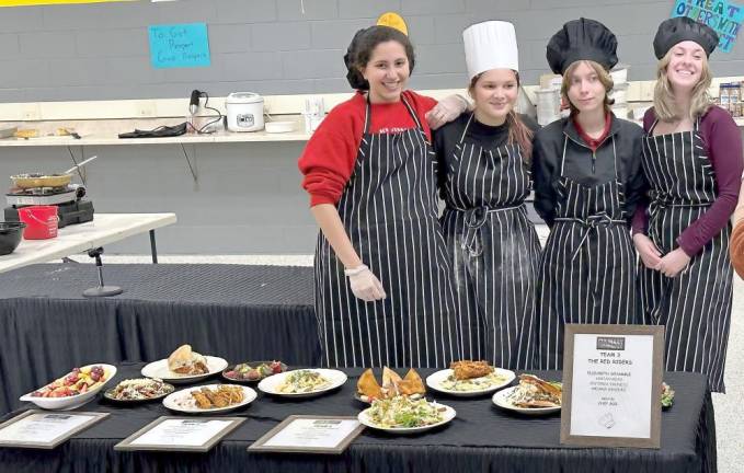 The Red Riders won the 2023 Culinary Throwdown at Vernon Township High School.