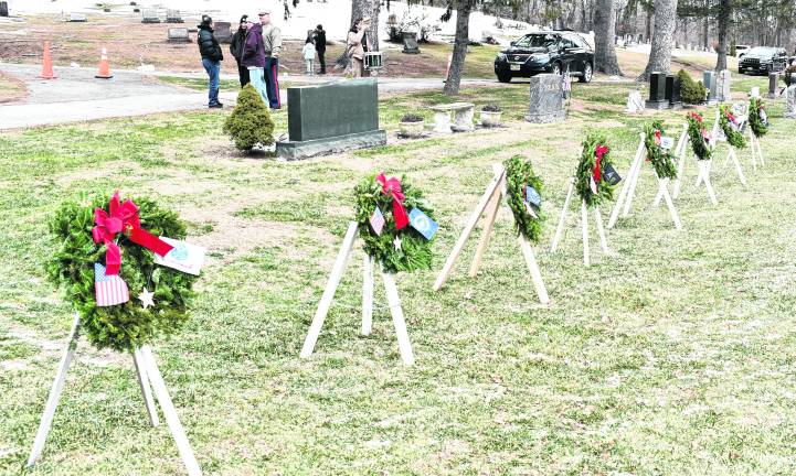 <b>Vernon Township hosted a Wreath Across America event on Saturday.</b>