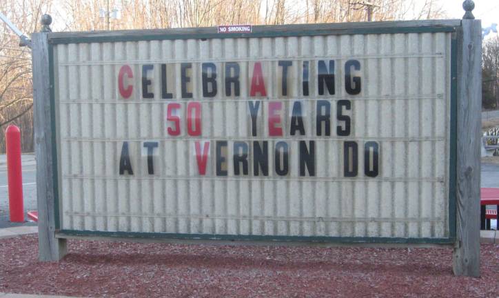 PHOTO BY JANET REDYKE The Vernon Dairy Queen will be celebrating its 50th anniversary on Route 94 when the ice cream shop opens again for the 2018 season in March.