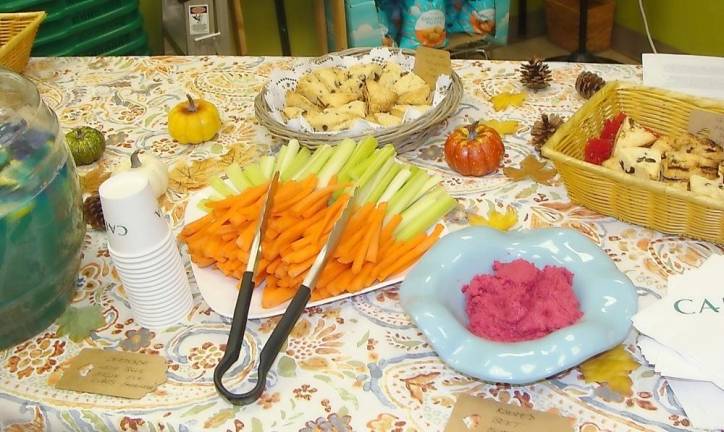 Healthy snacks were plentiful and delicious.