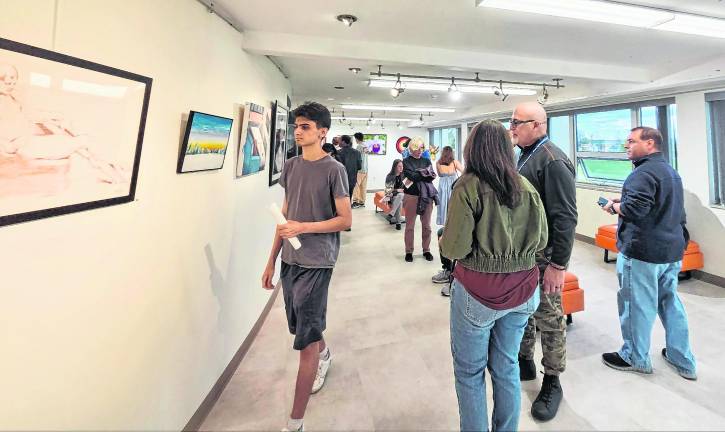 <b>The William S. Finch Art Gallery exhibition was held to showcase student artwork.</b>