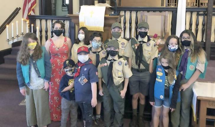 Scout Sunday at First Presbyterian
