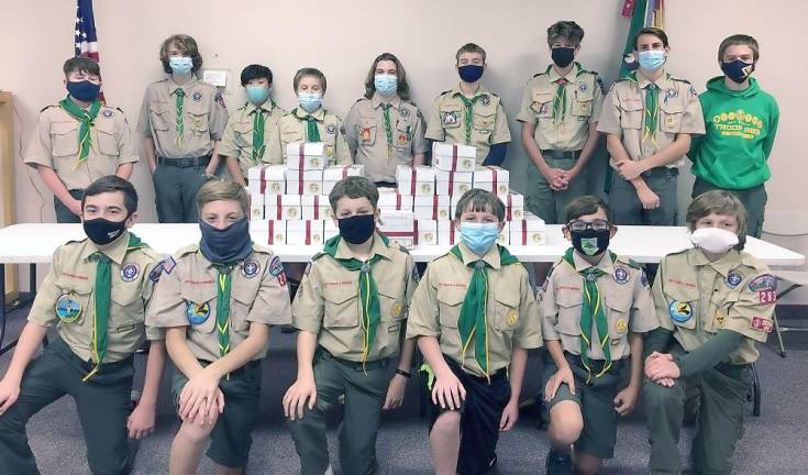 Vernon Boy Scouts send Boxes of Joy to children in need