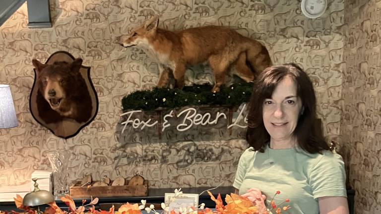<b>New Owner Denise Falco is ready for business at the Fox and Bear B&amp;B and the Mossy Owl Café.</b>