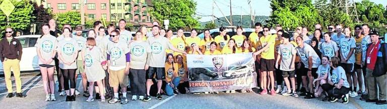 Vernon students join Torch Run for Special Olympics