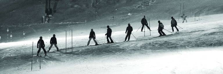 Nightime skiing at Mount Peter in Warwick (Photo by Robert Breese)