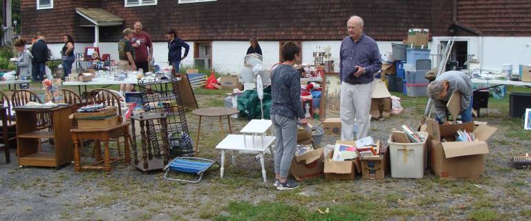 Bargains galore offered shoppers great values. The church uses all proceeds from the sale to send church youth to summer camp