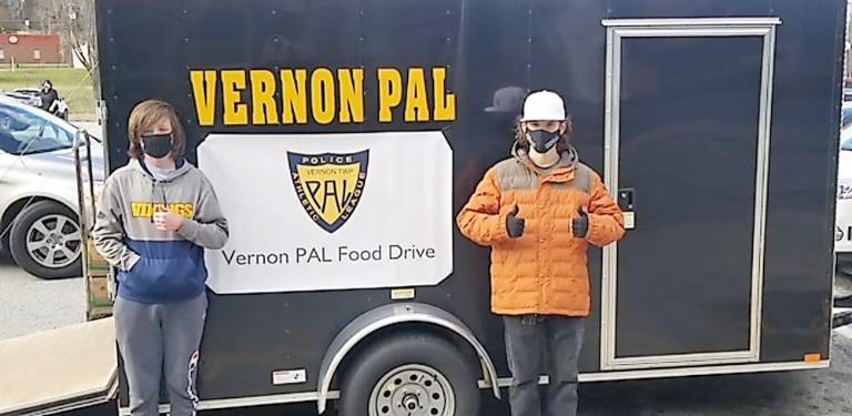 Vernon PAL distributes truckload of goodies to food pantry