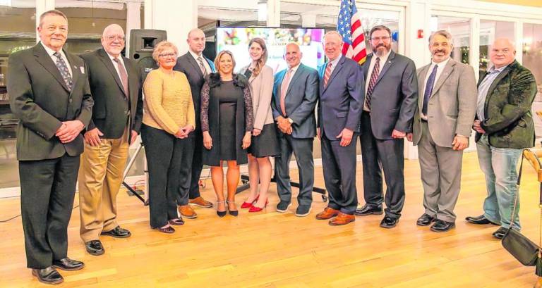Members of the Sussex County Chamber of Commerce’s board of trustees for 2024 are, from left, John Drake, Stuart Wagner, Deena Smith, Stephen Flynn, Tammie Horsfield, Jamie LaCouture, Perry Bonadies, Thomas Ryan, Michael Richards, Stan Kula and Robert Boyle. Not pictured is Jackie Espinoza.
