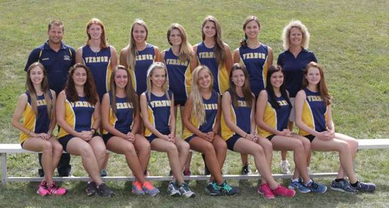 The Vernon girls cross country team