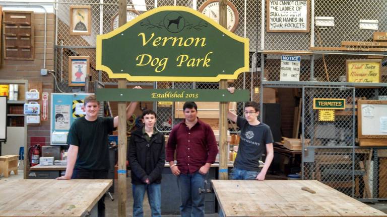 Sign erected for Vernon Dog Park