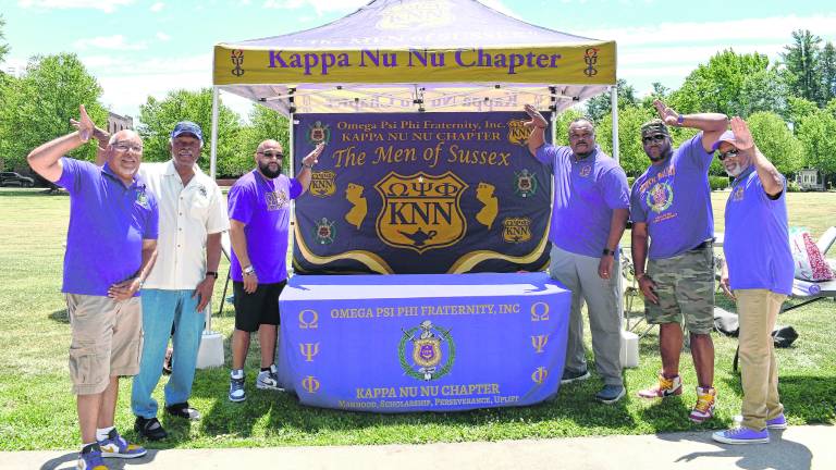 <b>Kappa Nu Nu chapter pose for a photo.</b>