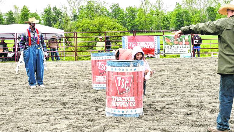 <b>Ella Vivacqua of Port Jervis, N.Y., participates in a rodeo event.</b>