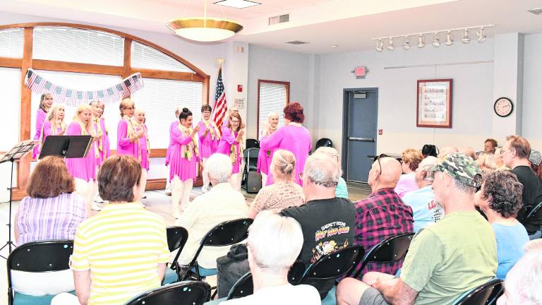 <b>Star Spangled Harmony performed at the Sussex-Wantage Library.</b>