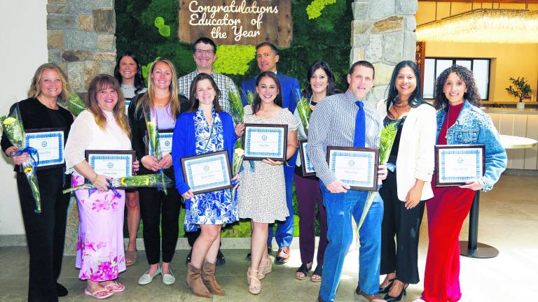 <b>Vernon Township School District’s Educators of the Year are shown.</b>