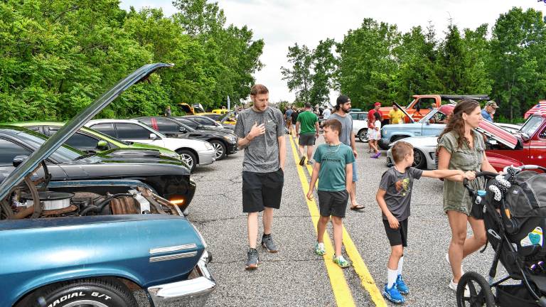 <b>Cars line both side of Main Street in Vernon for the township’s second annual Car Show on Sunday, June 22. (Photos by Maria Kovic)</b>