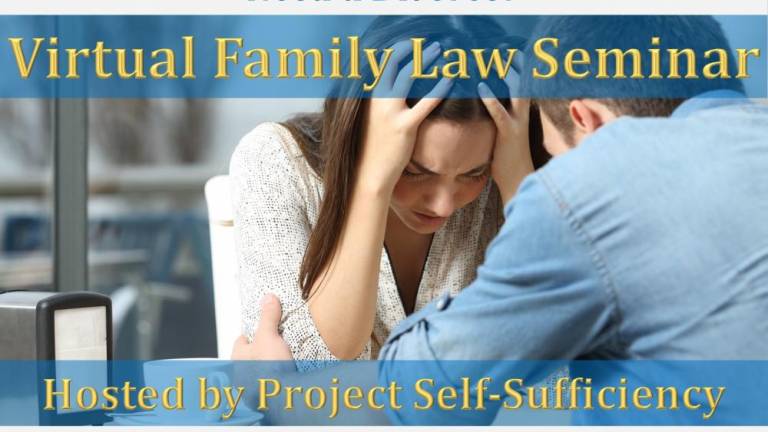 Project Self-Sufficiency will host an online family law seminar Thursday.