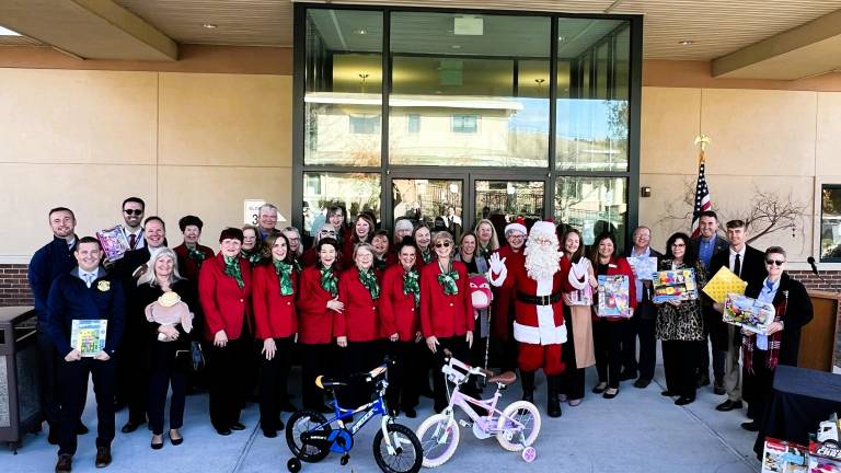 <b>Santa arrives for the Season of Hope toy drive kickoff.</b>