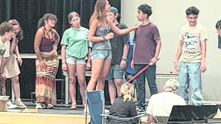 <b>The cast of ‘Percy Jackson &amp; The Lightning Thief: The Musical’ rehearse.</b>