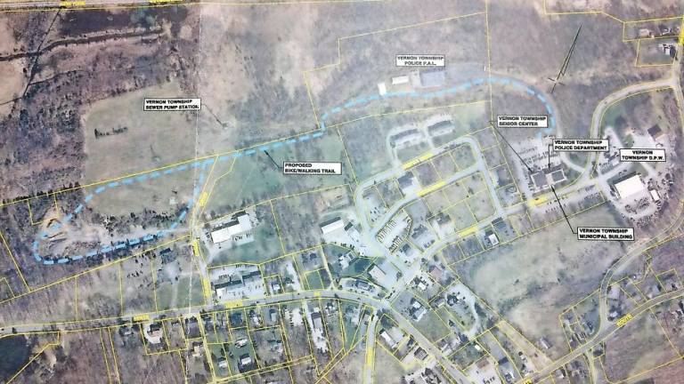 Vernon Town Center plans (Photo by Diana Goovaerts)