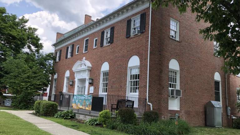 The Newton Library Association has offered the historic Dennis Library in Newton to the Sussex County for free because it no longer is able to maintain it. (Photo by Kathy Shwiff)