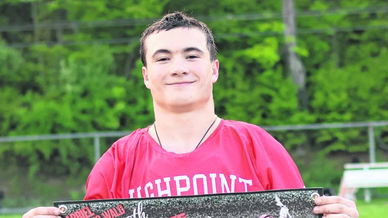 <b>Gabriel Perrotto-Wald won his 250th faceoff against Waldwick on May 14.</b>