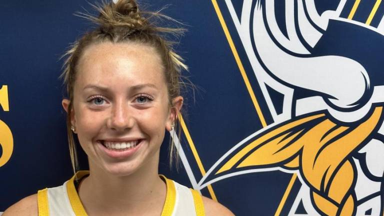 Junior Chloe DeBonta has been anchoring the defense for the Vernon Township High School field hockey team this year. (Photo provided)