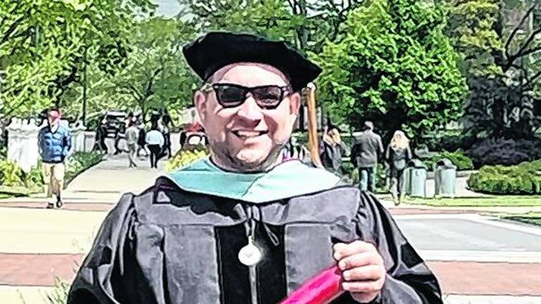 <b>Stephen Marositz recently earned a Doctor of Education degree from Ball State University.</b>