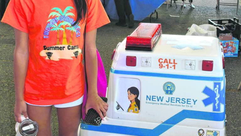 <b>Mia Ortiz of Rockaway got her face painted.</b>