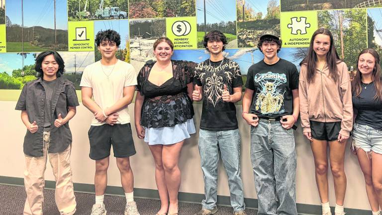 <b>Seven students were selected to for the Sussex Rural Electric Cooperative Youth Tour trip.</b>